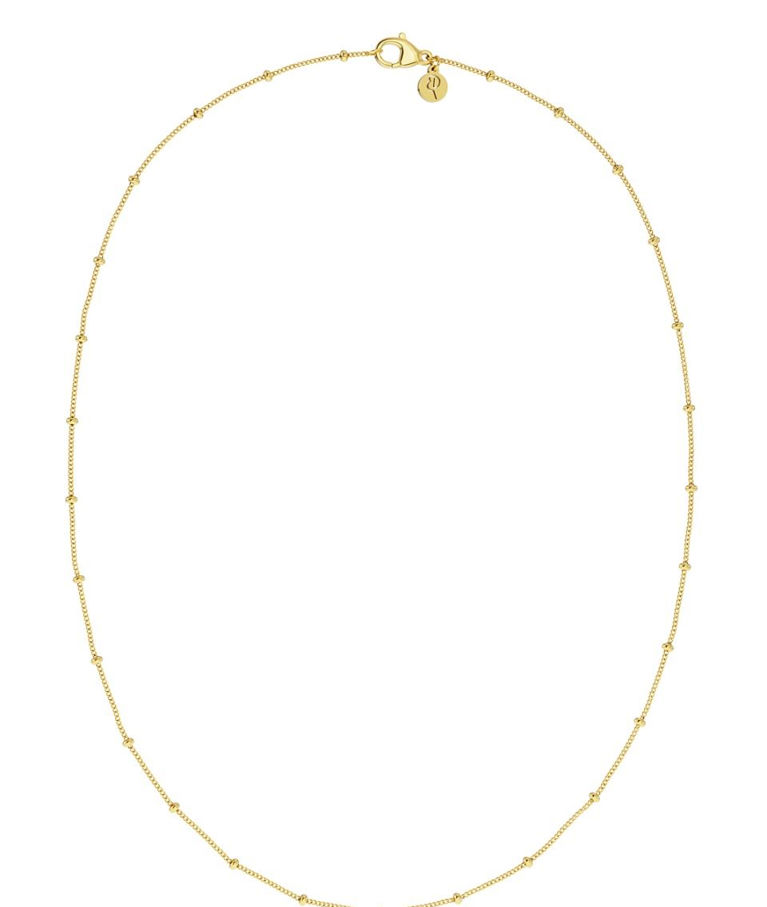 Stålhalsband Beaded Chain Gold