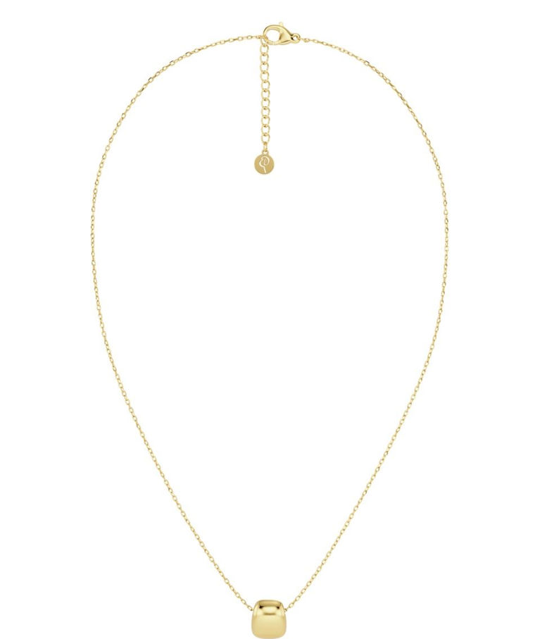 Stålhalsband Mira S Gold.