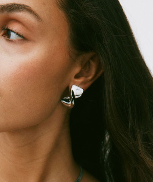 Stålörhängen Nuvole Studs L.