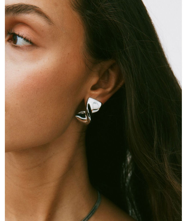 Stålörhängen Nuvole Studs L.