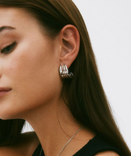 Stålörhängen Tidal Hoops
