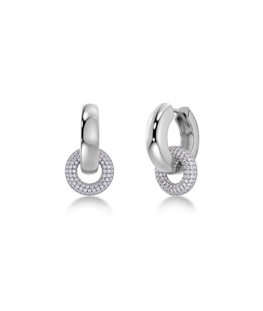 Silverörhängen Eternal Pavé