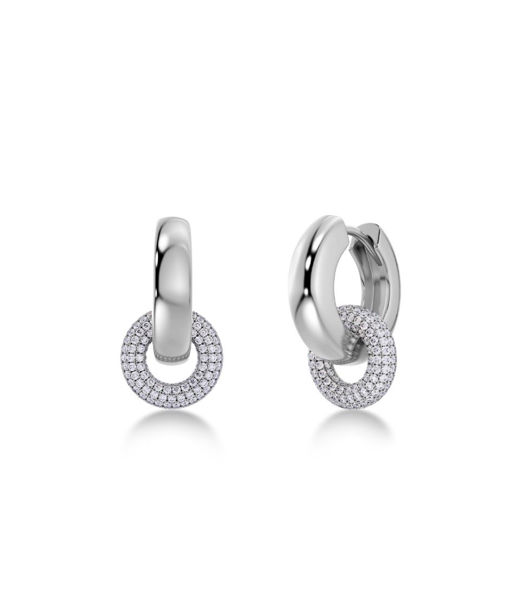 Silverörhängen Eternal Pavé