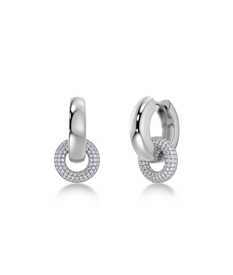 Silverörhängen Eternal Pavé