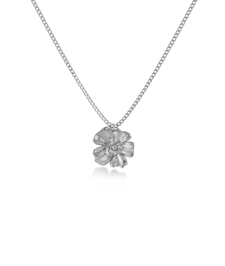 Stålhalsband Floral S