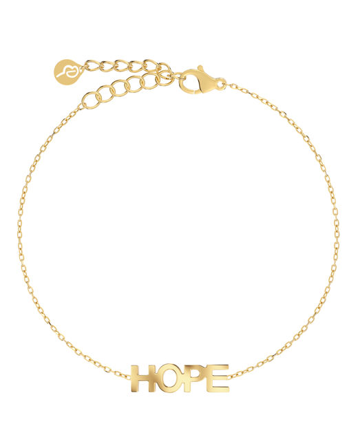 Stålarmband Hope gold