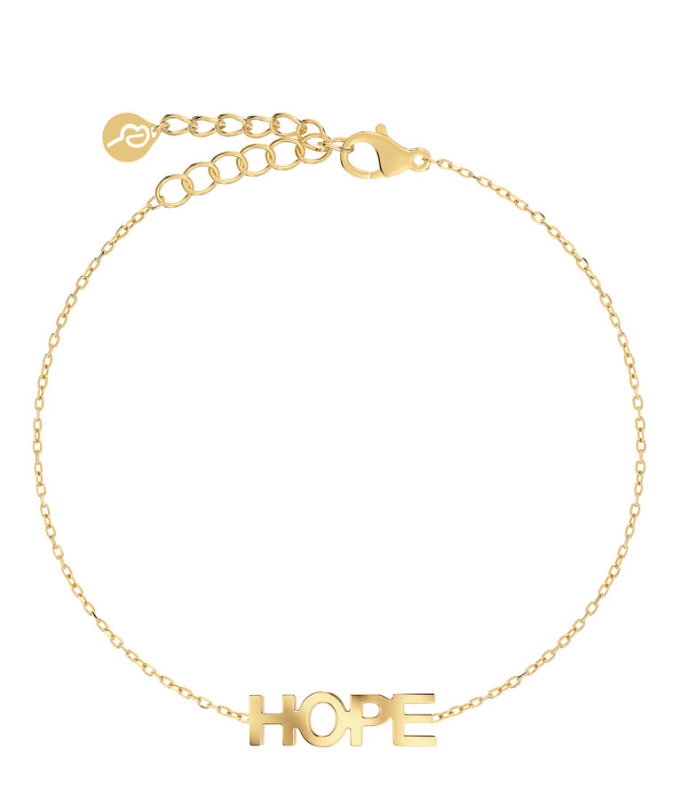 Stålarmband Hope gold