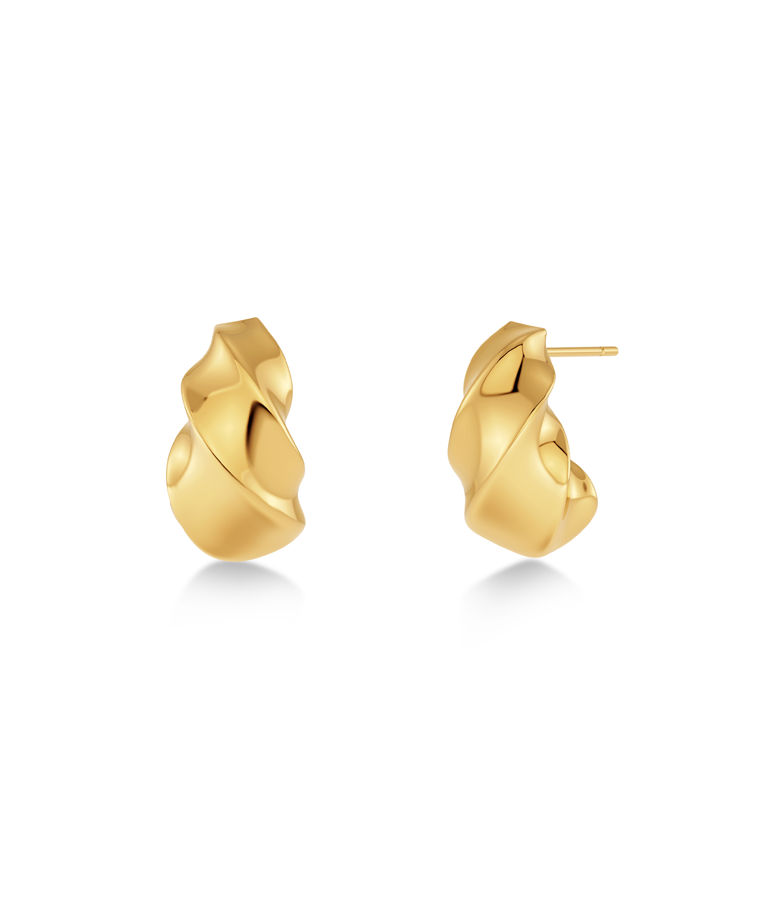 Stålörhänge Helix Studs Gold