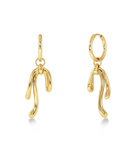 Stålörhänge Lace Hoops Gold