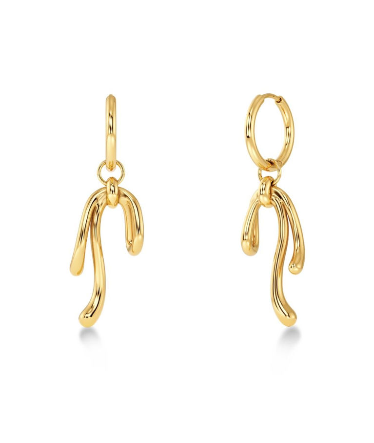 Stålörhänge Lace Hoops Gold