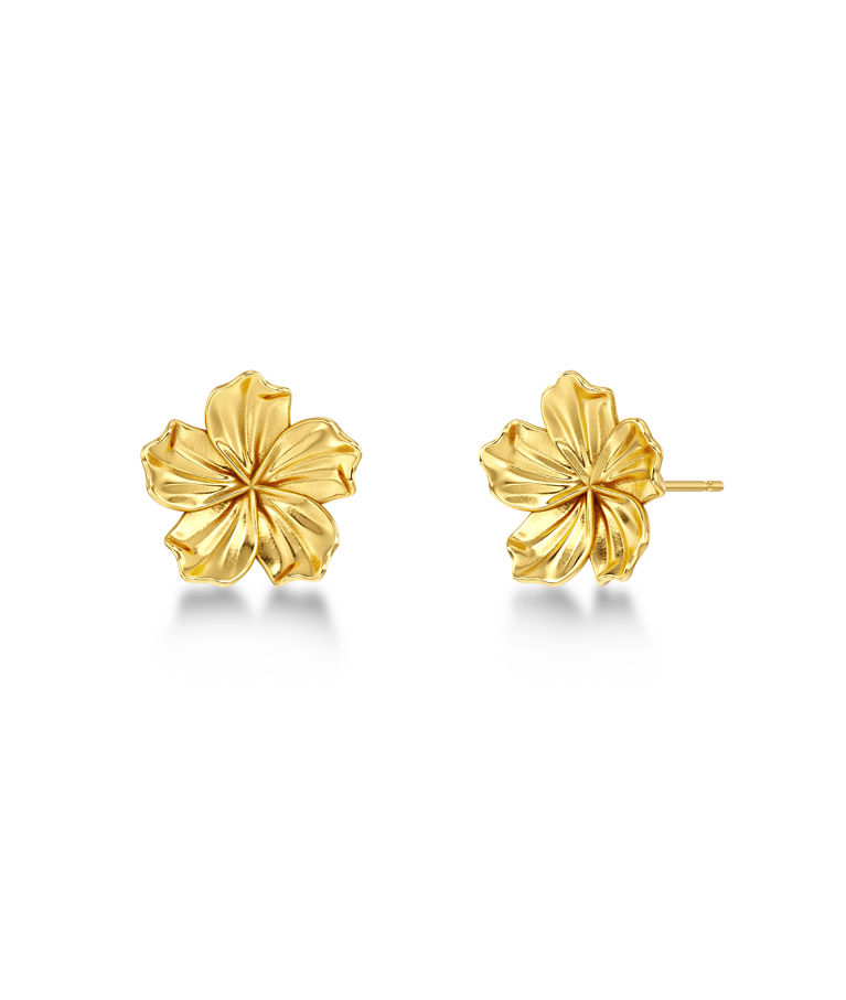 Stålörhängen Jasmine Studs S Gold