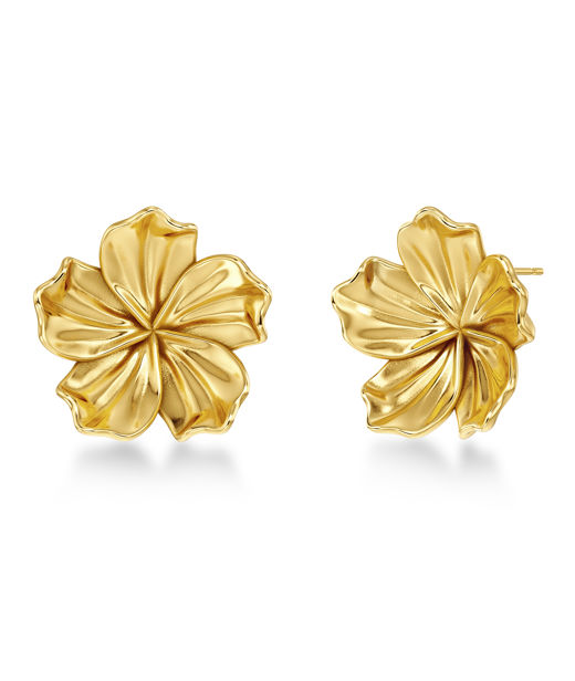 Stålörhängen Jasmine Studs L Gold