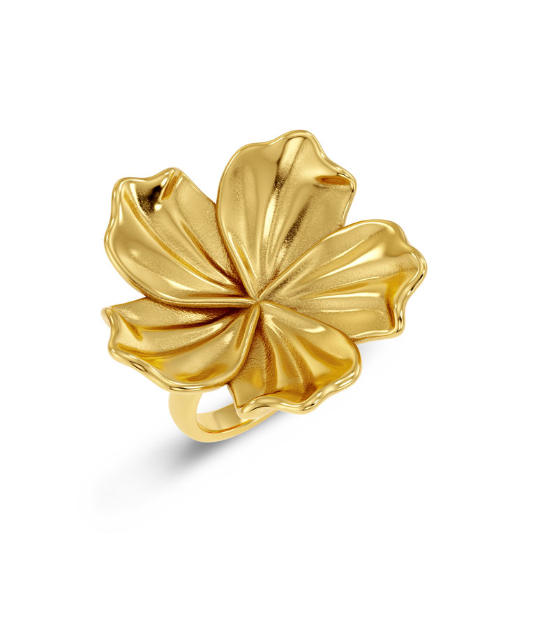Stålring Jasmine L Gold SIZE S