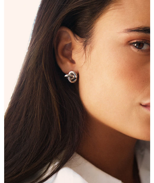 Stålörhänge Infinity Knot L stud