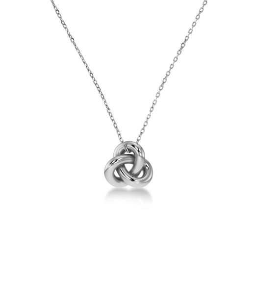 Stålhalsband infinity knot S