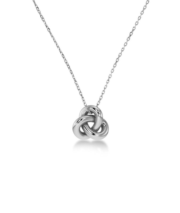 Stålhalsband infinity knot S