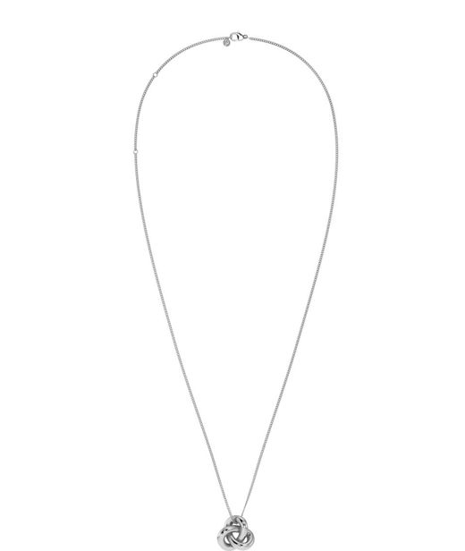 Stålhalsband infinity knot L