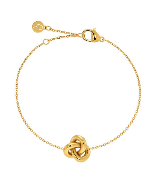 Stålarmband infinity knot gold