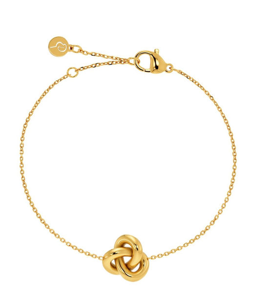Stålarmband infinity knot gold