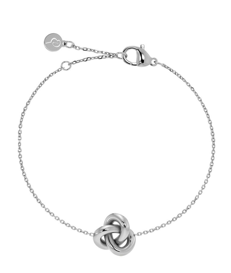 Stålarmband infinity knot