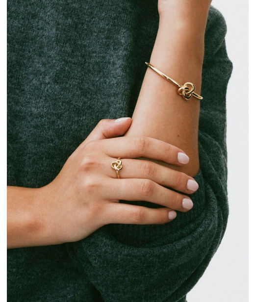 Stålring infinity knot L gold SIZE L