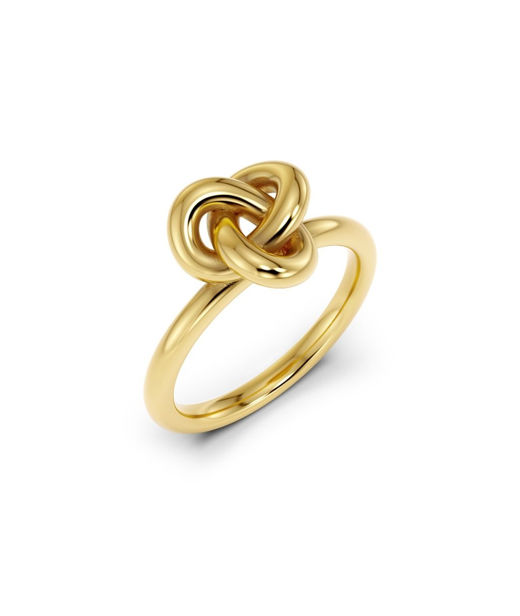 Stålring infinity knot S gold SIZE S
