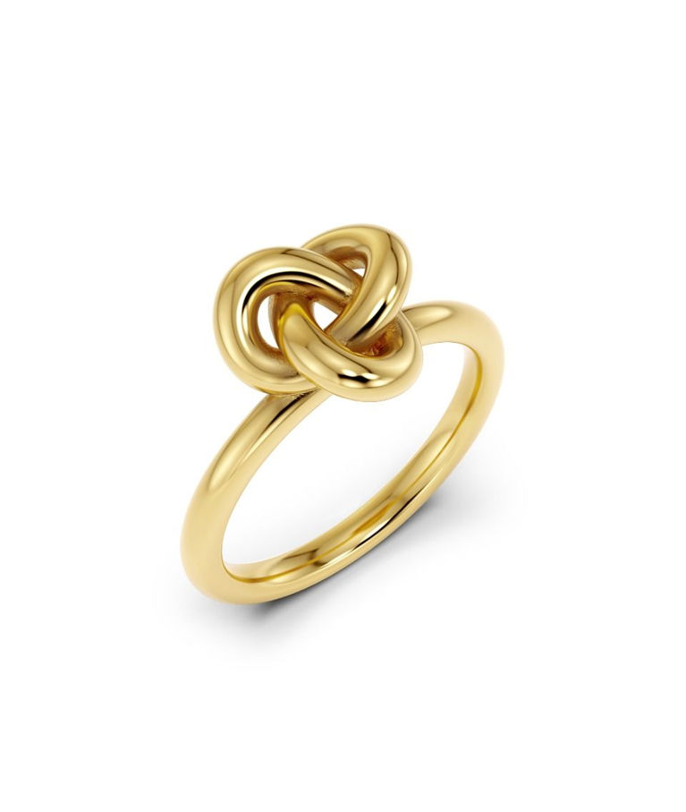 Stålring infinity knot XL gold SIZE XL