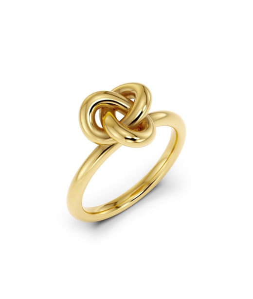 Stålring infinity knot XS gold SIZE XS
