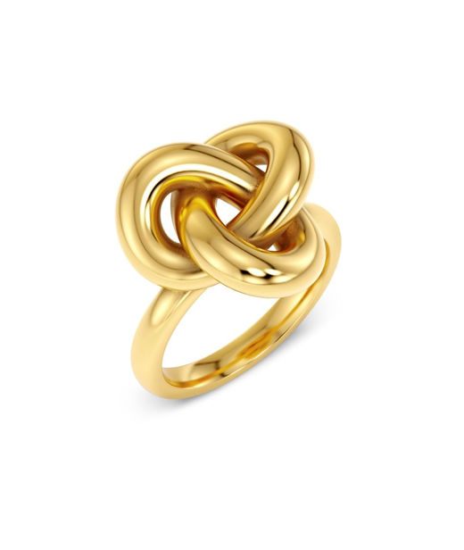 Stålring infinity knot L gold SIZE L