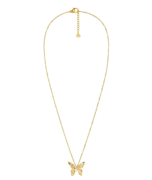 Stålhalsband Butterfly S Gold