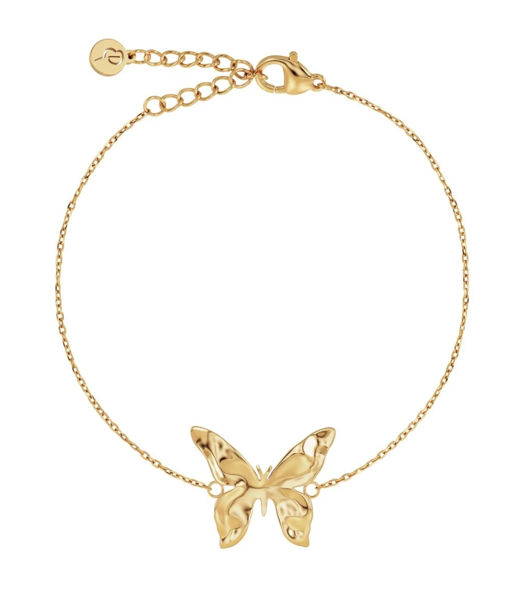 Stålarmband Butterfly Gold