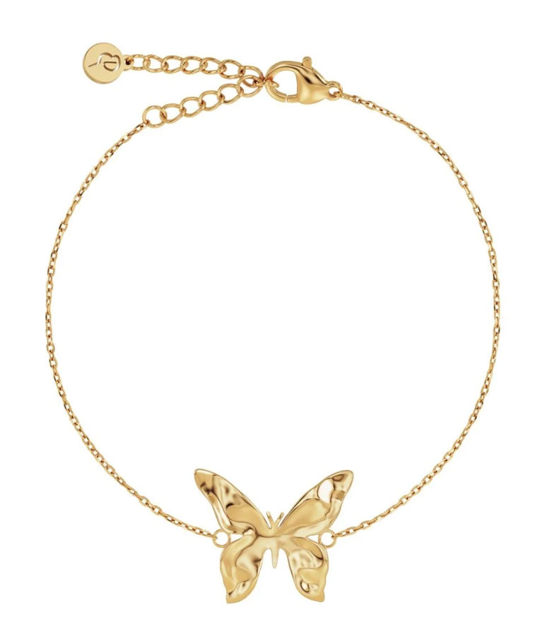 Stålarmband Butterfly Gold