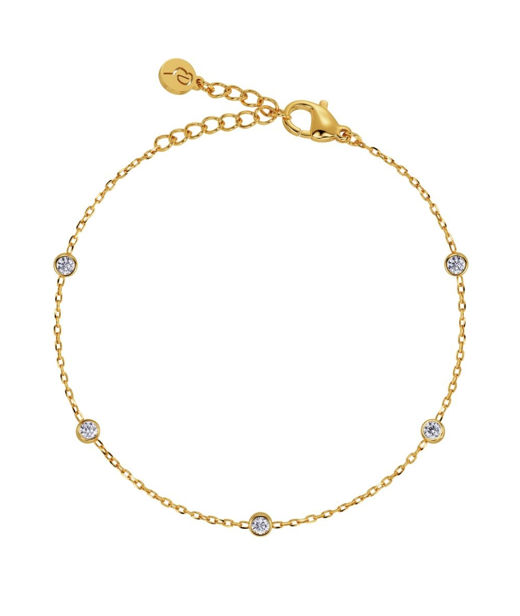 Stålarmband Petite Gold cz