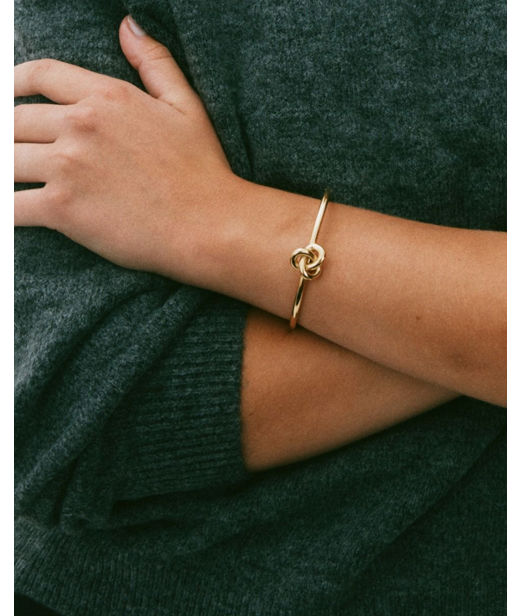 Stålarmring infinity knot gold