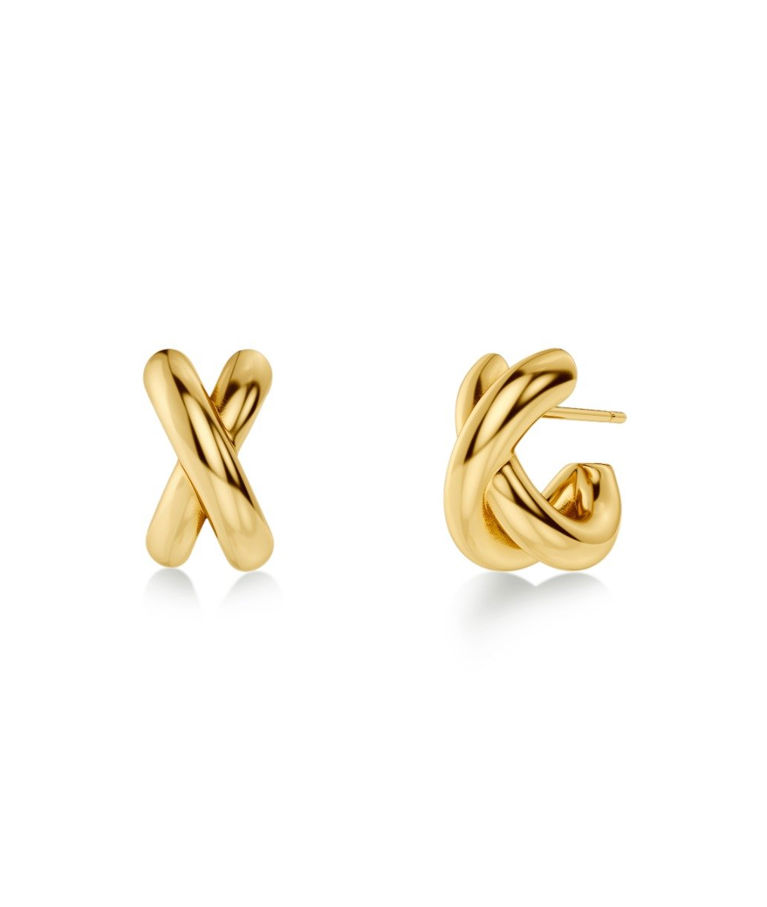 Stålörhängen Alexa Hoops S Gold SP26