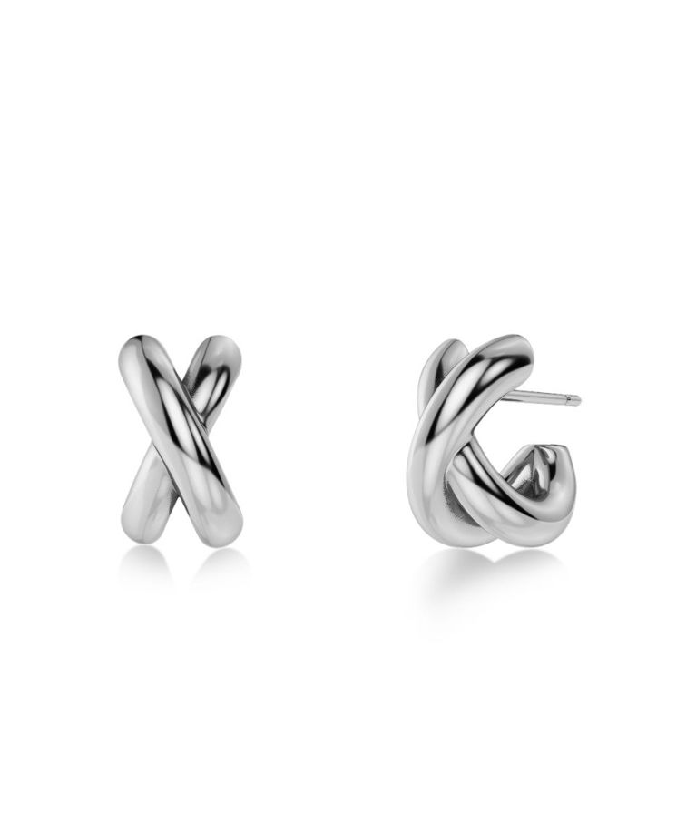 Stålörhängen Alexa Hoops S Steel SP26