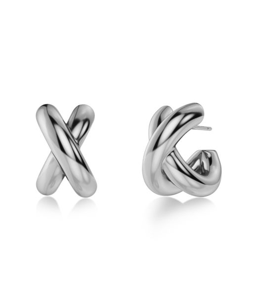 Stålörhängen Alexa Hoops L Steel SP26