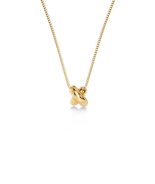 Stålhalsband Alexa Necklace S Gold SP26