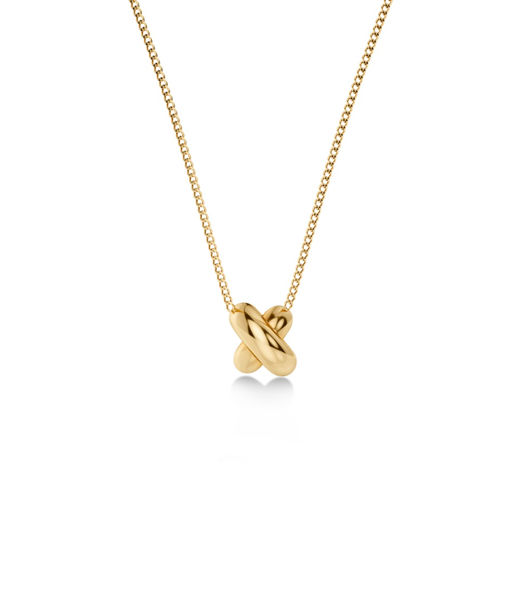 Stålhalsband Alexa Necklace S Gold SP26