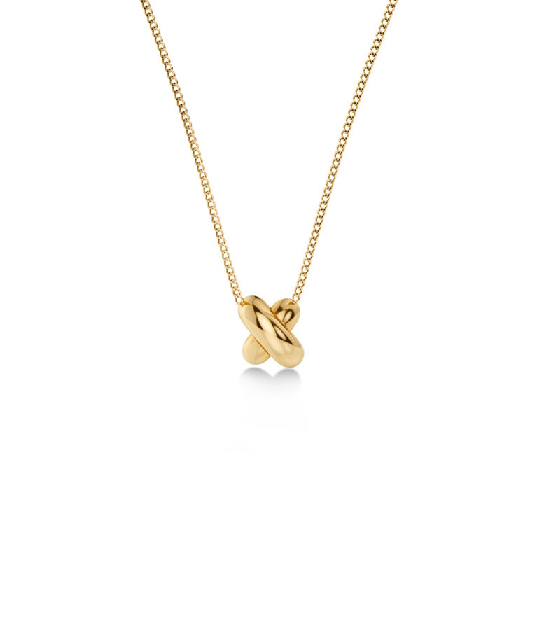 Stålhalsband Alexa Necklace S Gold SP26