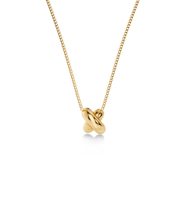 Stålhalsband Alexa Necklace S Gold SP26