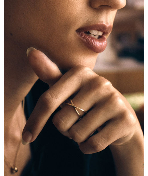 Stålring Alexa Ring S Gold SP26