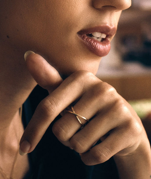 Stålring Alexa Ring S Gold SP26