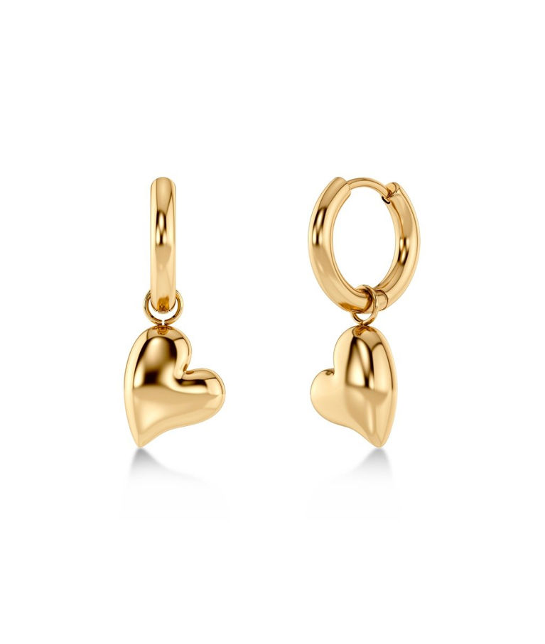 Stålörhänge Amorina Hoops Gold
