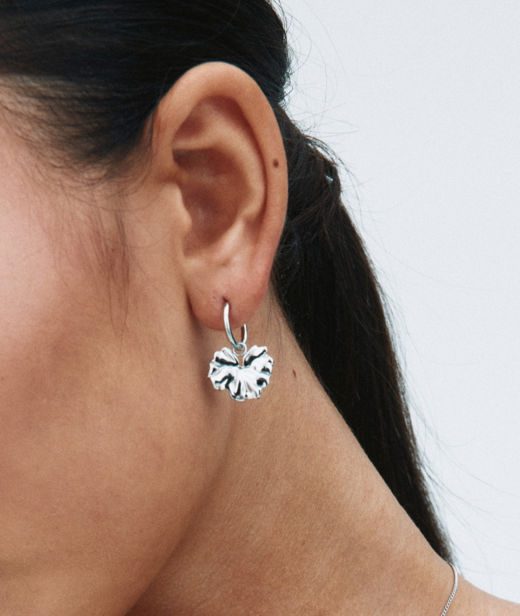 Stålörhängen Gerana Hoops Steel SP26