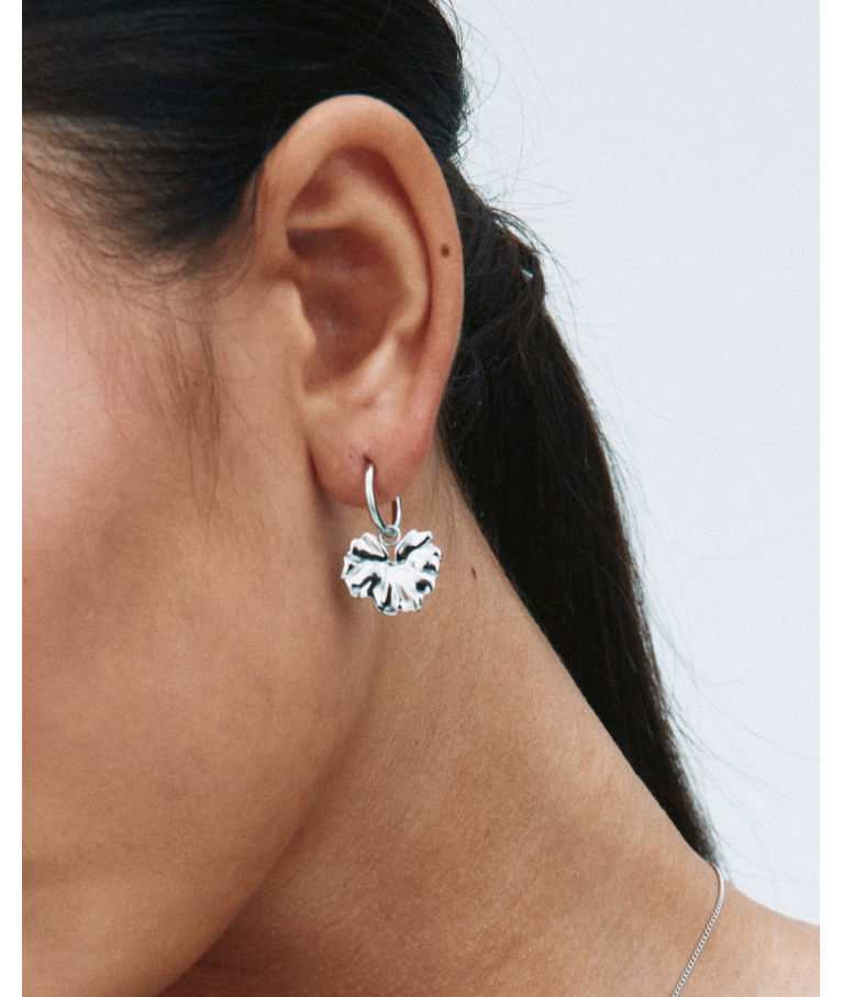 Stålörhängen Gerana Hoops Steel SP26