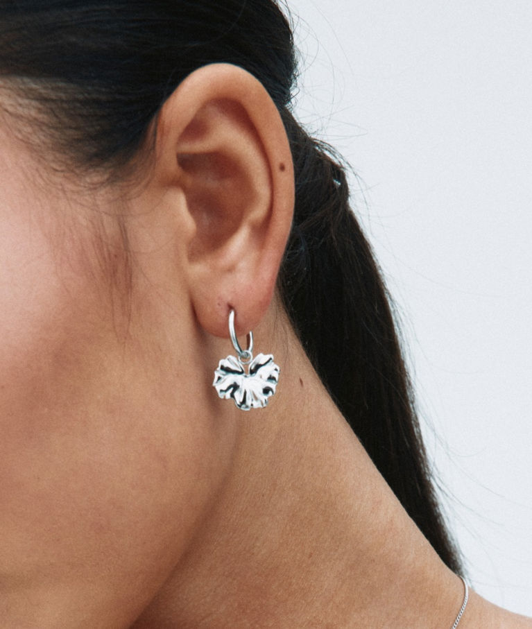 Stålörhängen Gerana Hoops Steel SP26