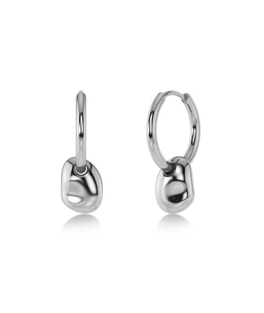 Stålörhängen Leora Hoops Steel SP26