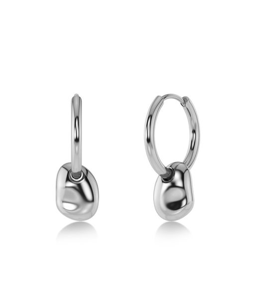 Stålörhängen Leora Hoops Steel SP26