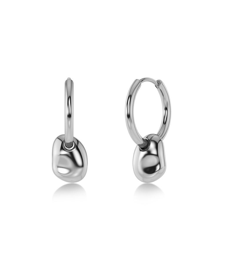 Stålörhängen Leora Hoops Steel SP26